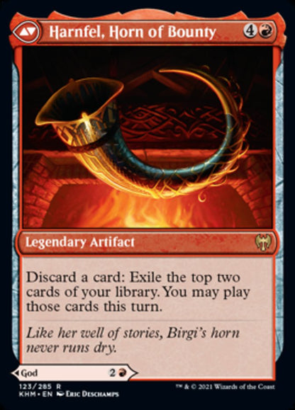 Birgi, God of Storytelling // Harnfel, Horn of Bounty [Kaldheim] Foil