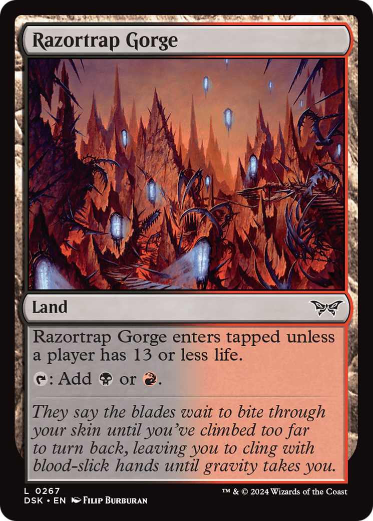 Razortrap Gorge [Duskmourn: House of Horror] Foil
