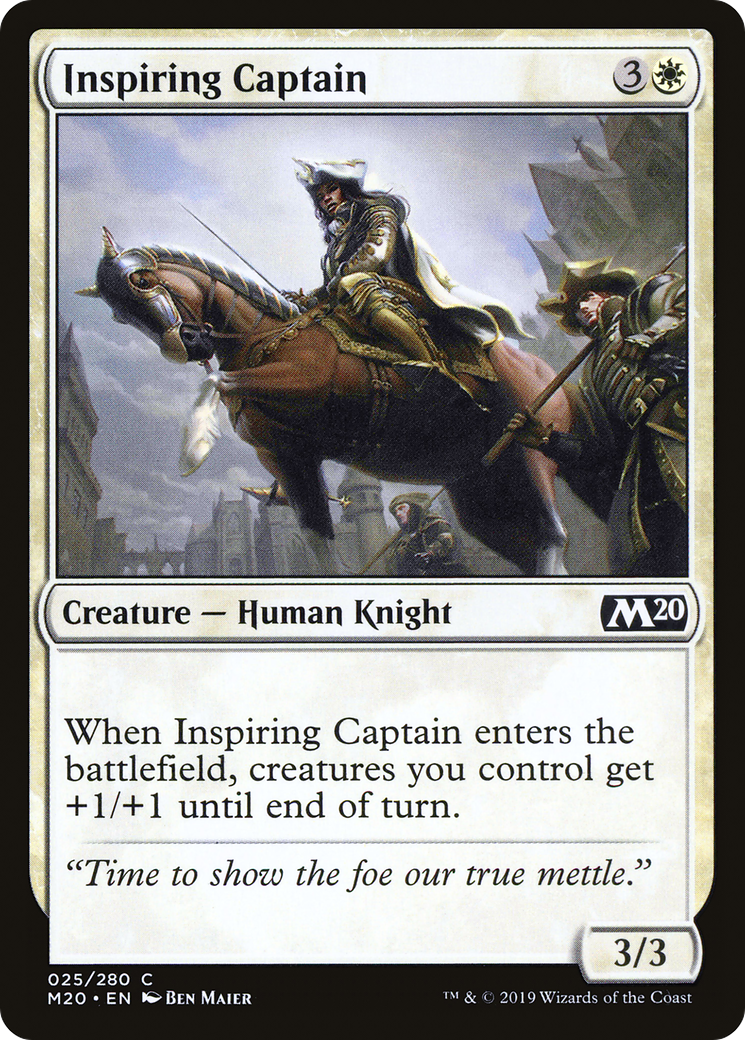 Inspiring Captain [Core Set 2020] | Silver Goblin