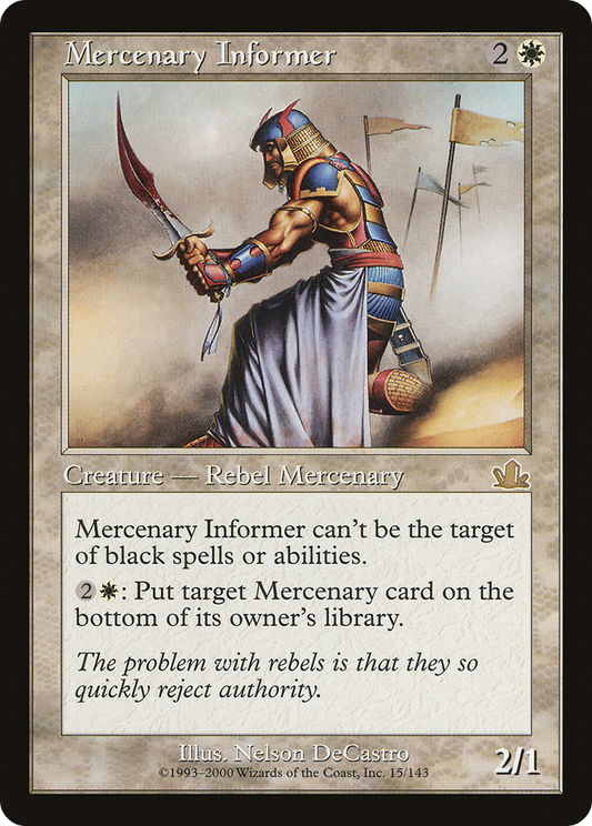 Mercenary Informer [Prophecy] Foil