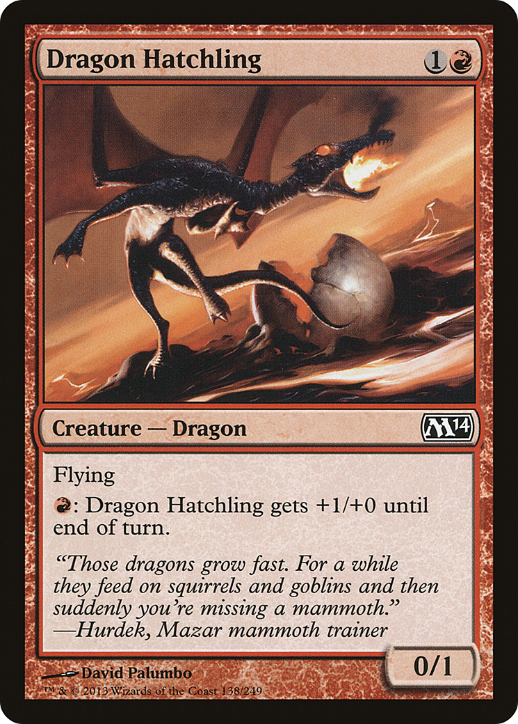 Dragon Hatchling [Magic 2014] Foil