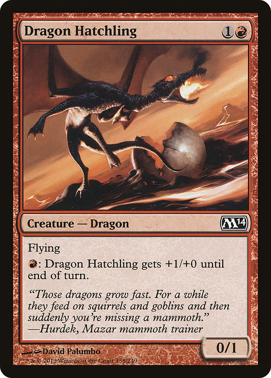 Dragon Hatchling [Magic 2014] Foil