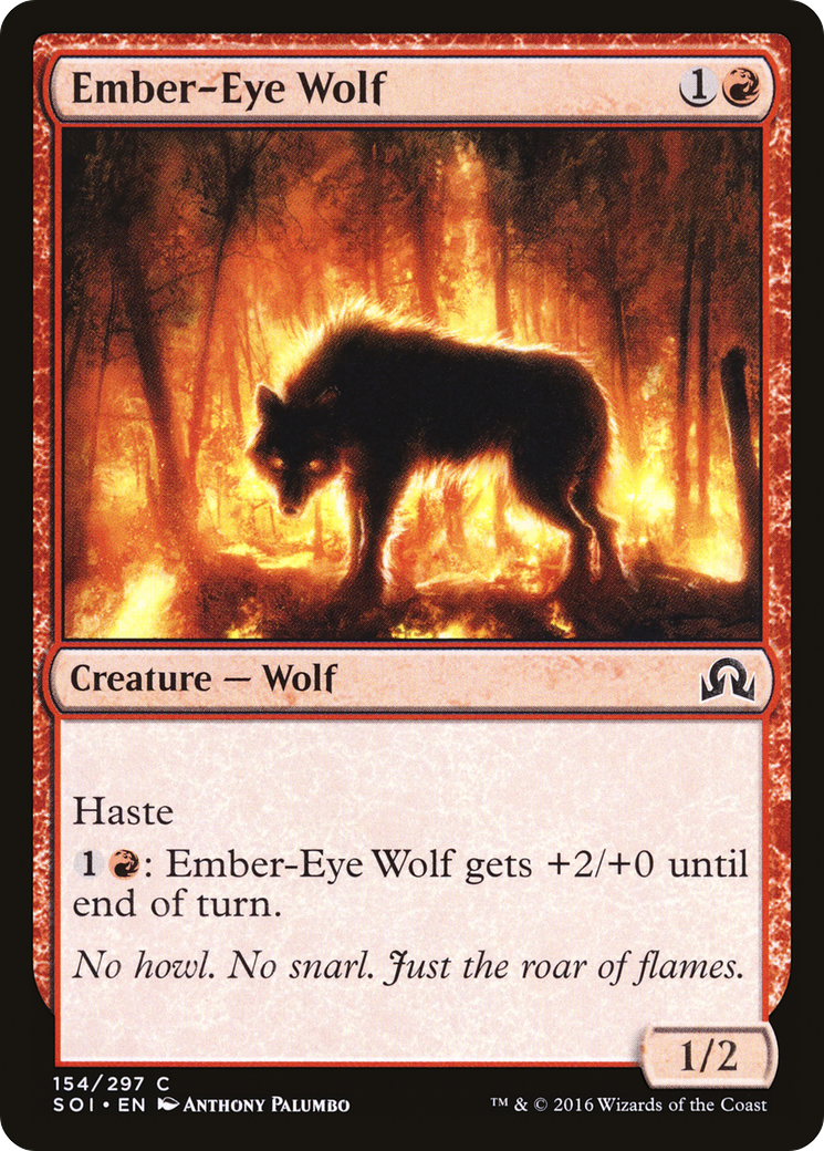 Ember-Eye Wolf [Shadows over Innistrad] Foil
