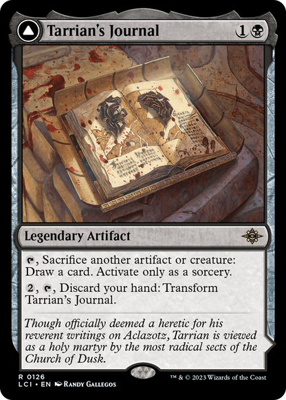 Tarrian's Journal // The Tomb of Aclazotz [The Lost Caverns of Ixalan] Foil