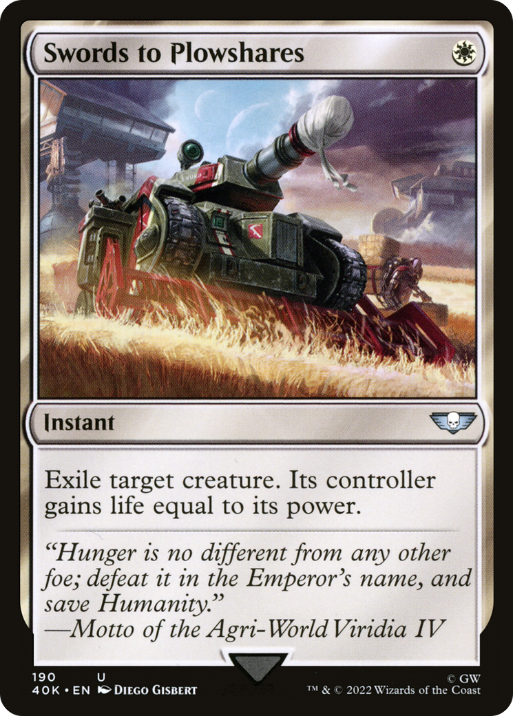 Swords to Plowshares [Warhammer 40,000]