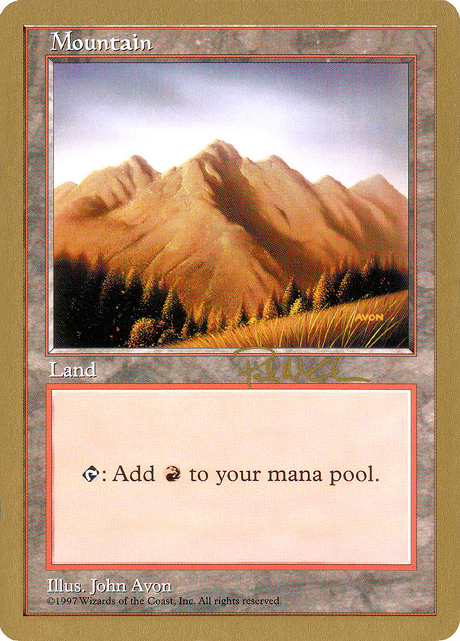 Mountain (pm444) (Paul McCabe) [World Championship Decks 1997] | Silver Goblin