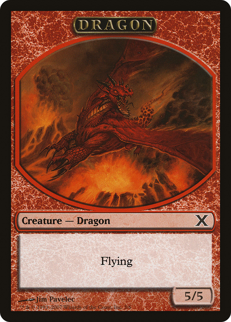 Dragon Token [Tenth Edition Tokens] | Silver Goblin