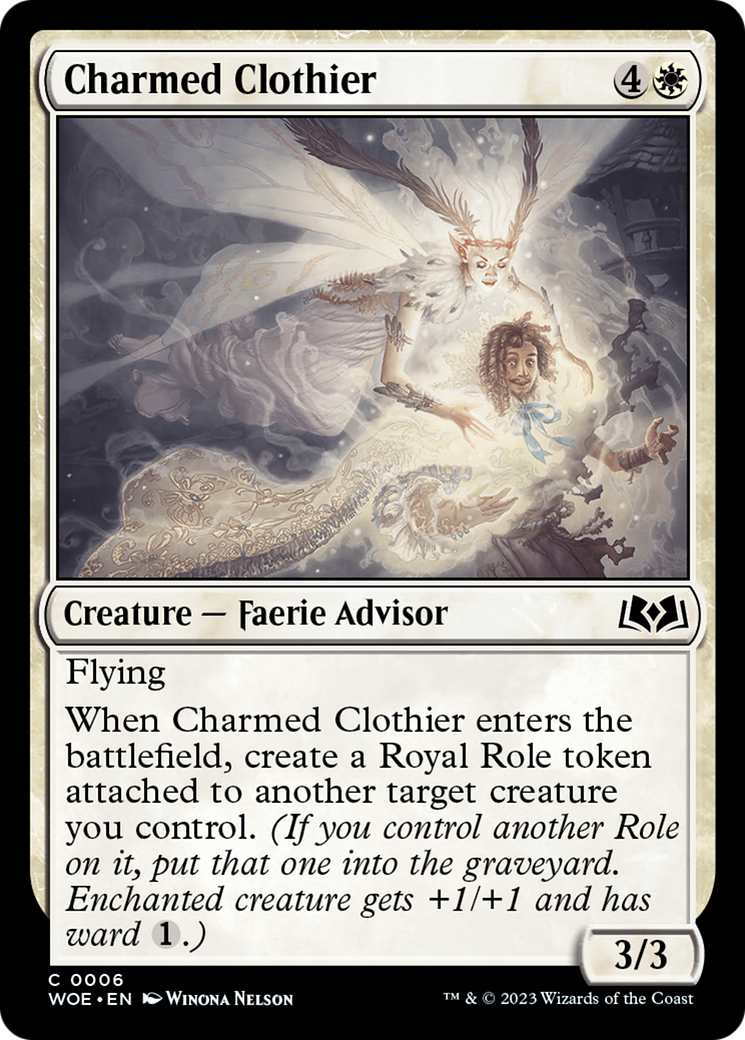 Charmed Clothier [Wilds of Eldraine] Foil