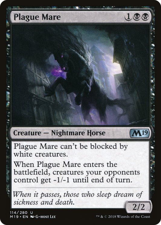 Plague Mare [Core Set 2019] Foil