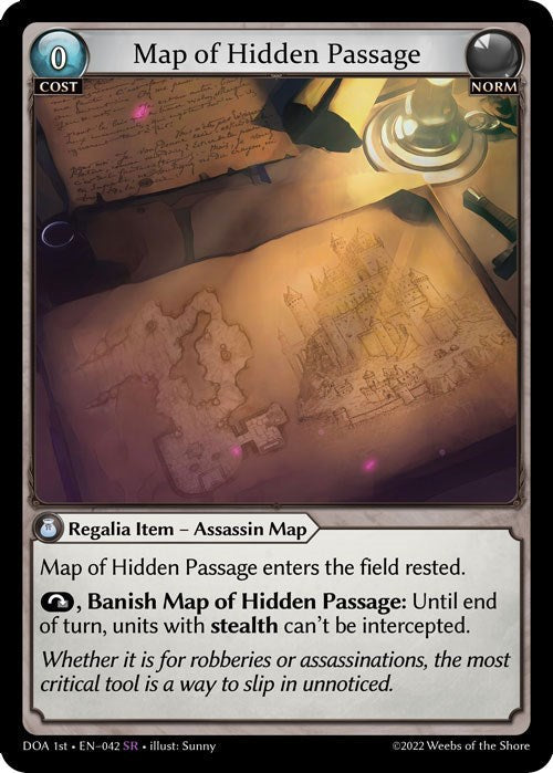 Map of Hidden Passage (042) [Dawn of Ashes: 1st Edition] Foil