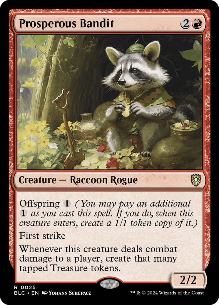 Prosperous Bandit [Bloomburrow Commander] | Silver Goblin