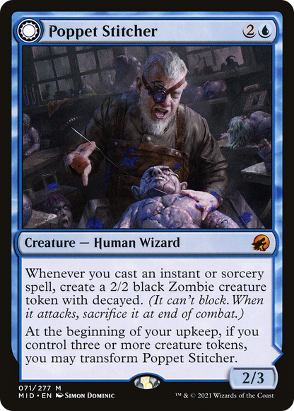 Poppet Stitcher // Poppet Factory [Innistrad: Midnight Hunt] Foil