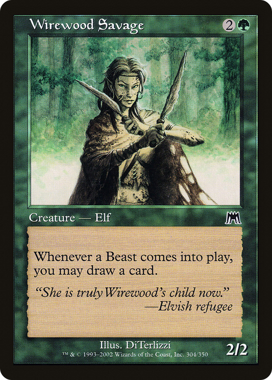 Wirewood Savage [Onslaught] Foil
