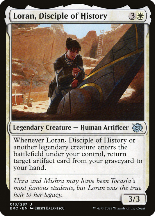 Loran, Disciple of History [The Brothers' War] Foil