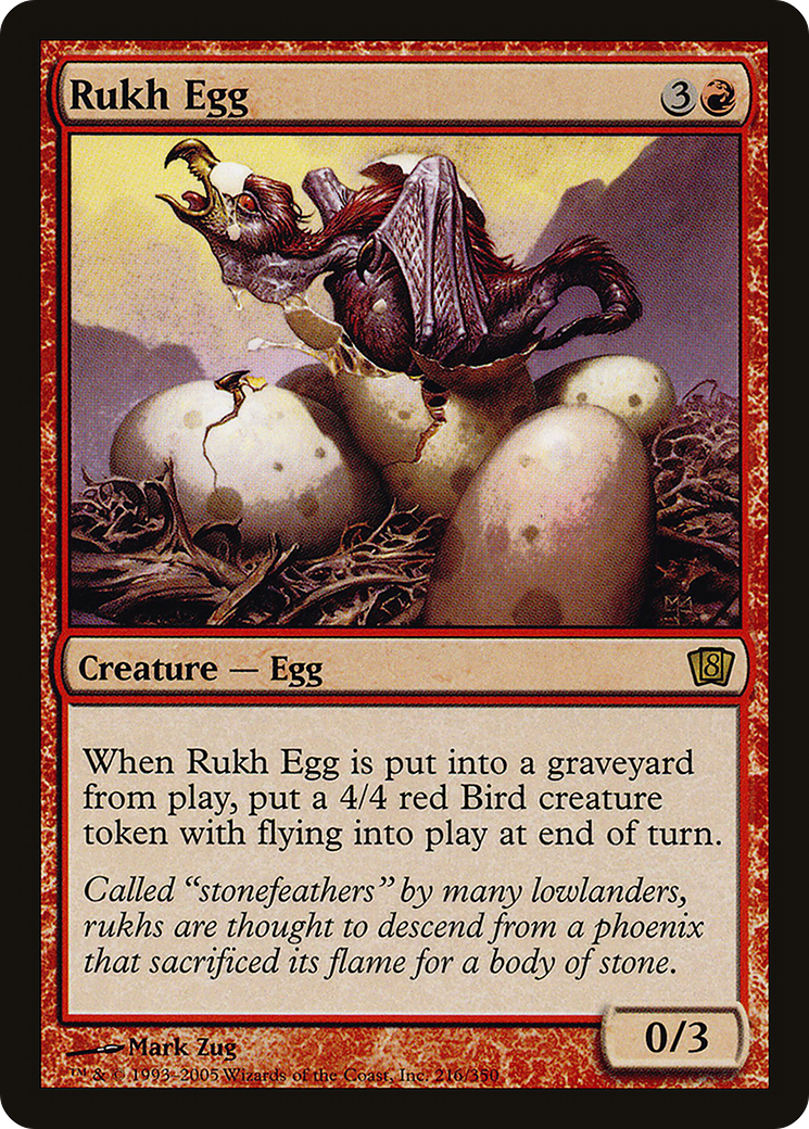 Rukh Egg (216) Foil - Eighth Edition
