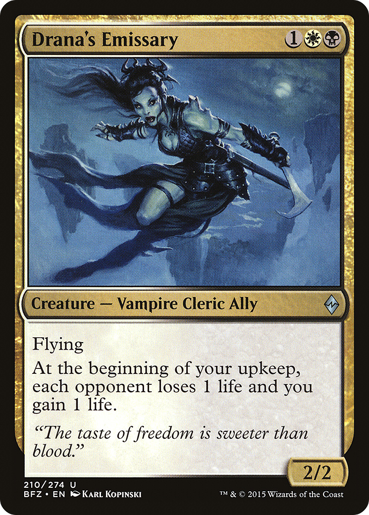 Drana's Emissary [Battle for Zendikar] Foil