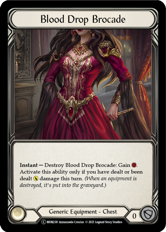 Blood Drop Brocade Unlimited Edition  (MON238) - Monarch | Silver Goblin