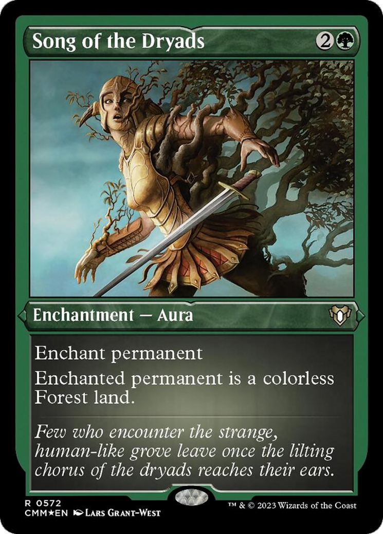 Song of the Dryads (Foil Etched) [Commander Masters] | Silver Goblin