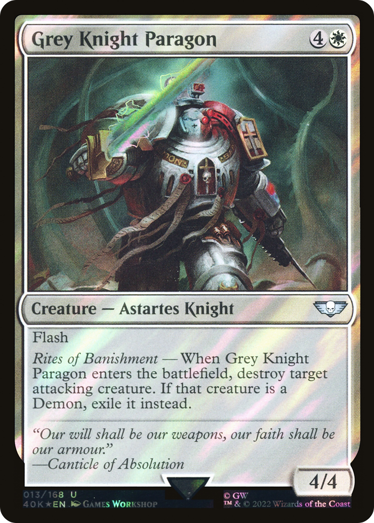 Grey Knight Paragon (013) Surge Foil - Warhammer 40,000 Commander