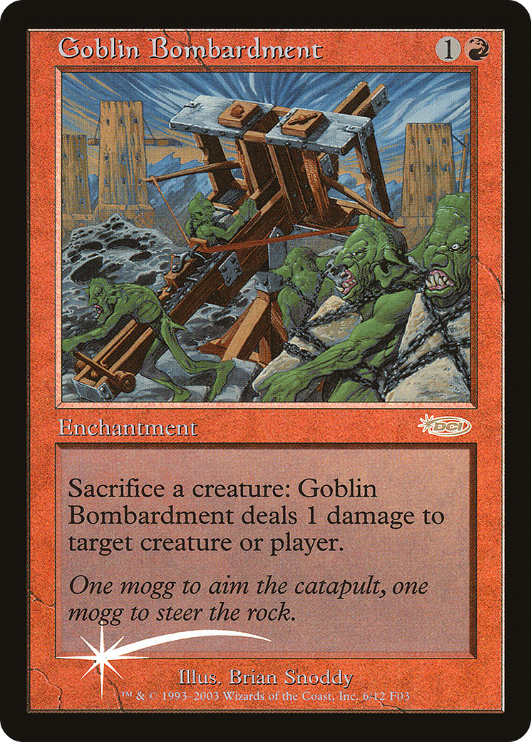 Goblin Bombardment [Friday Night Magic 2003] | Silver Goblin