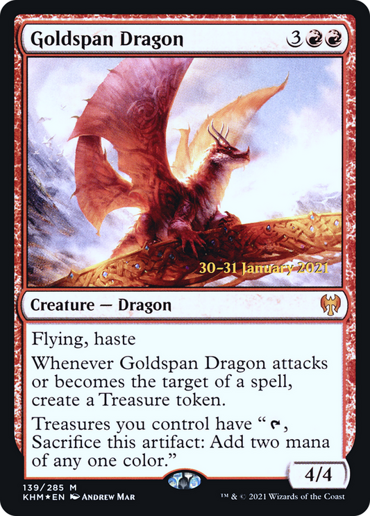 Goldspan Dragon [Kaldheim Prerelease Promos]