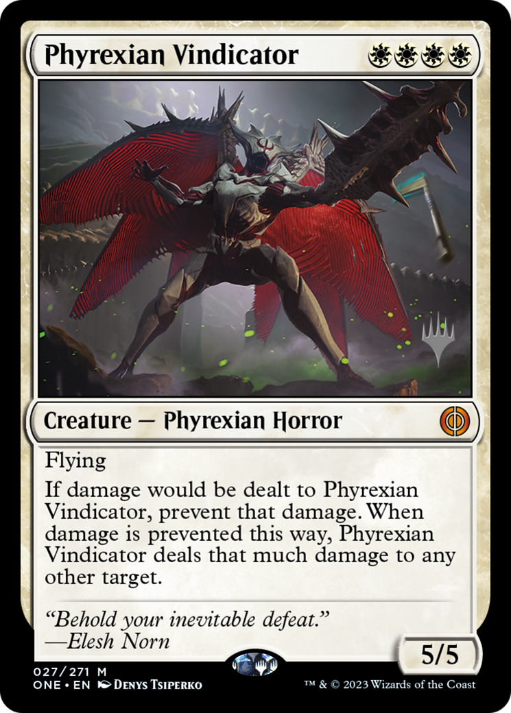 Phyrexian Vindicator (Promo Pack) [Phyrexia: All Will Be One Promos] Foil