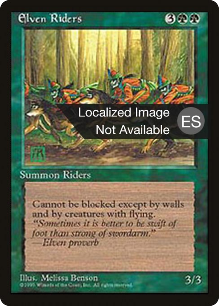 Elven Riders [Fourth Edition (Foreign Black Border)] | Silver Goblin