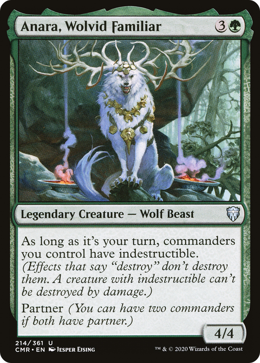 Anara, Wolvid Familiar [Commander Legends] Foil