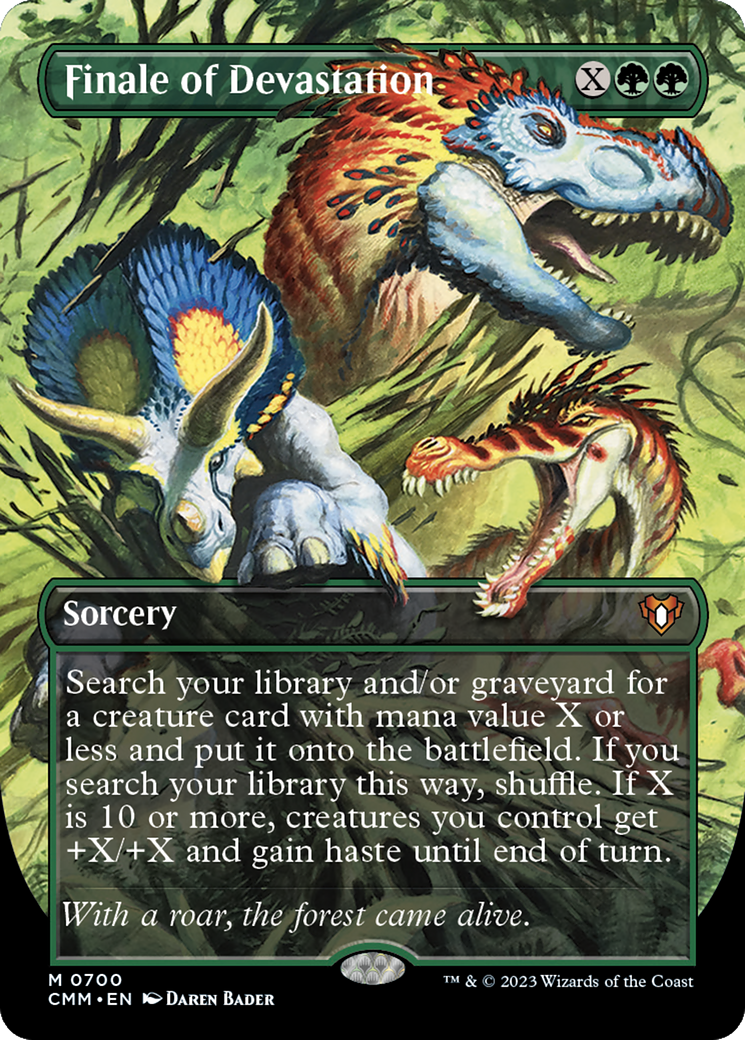Finale of Devastation (Borderless Alternate Art) [Commander Masters] Foil