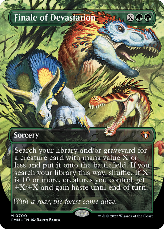 Finale of Devastation (Borderless Alternate Art) [Commander Masters] Foil