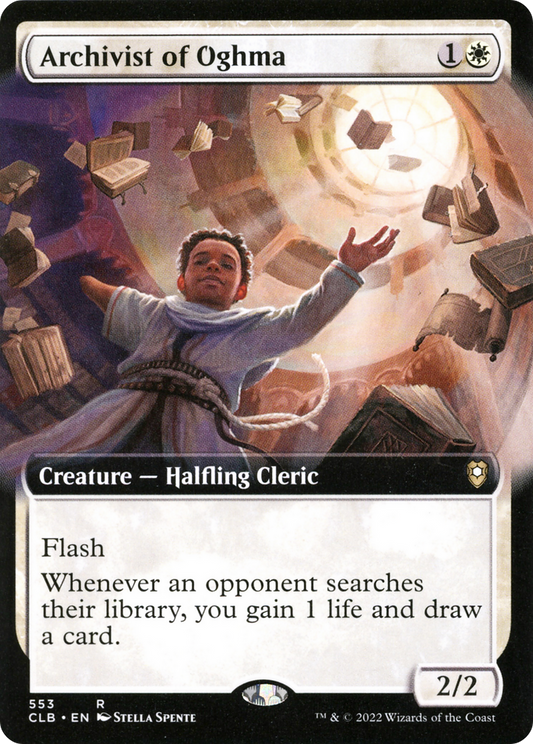 Archivist of Oghma (Extended Art) [Commander Legends: Battle for Baldur's Gate] Foil