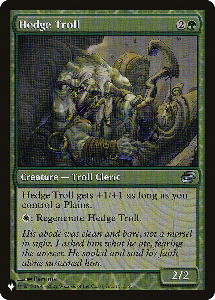 Hedge Troll [The List Reprints] | Silver Goblin