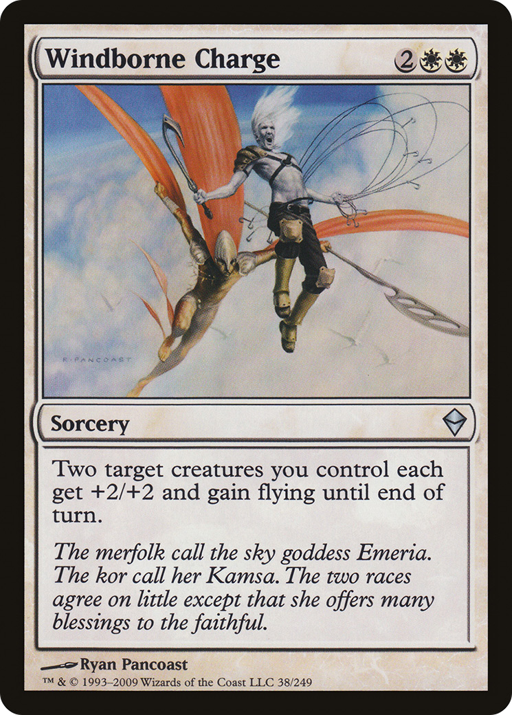 Windborne Charge (038) Foil - Zendikar
