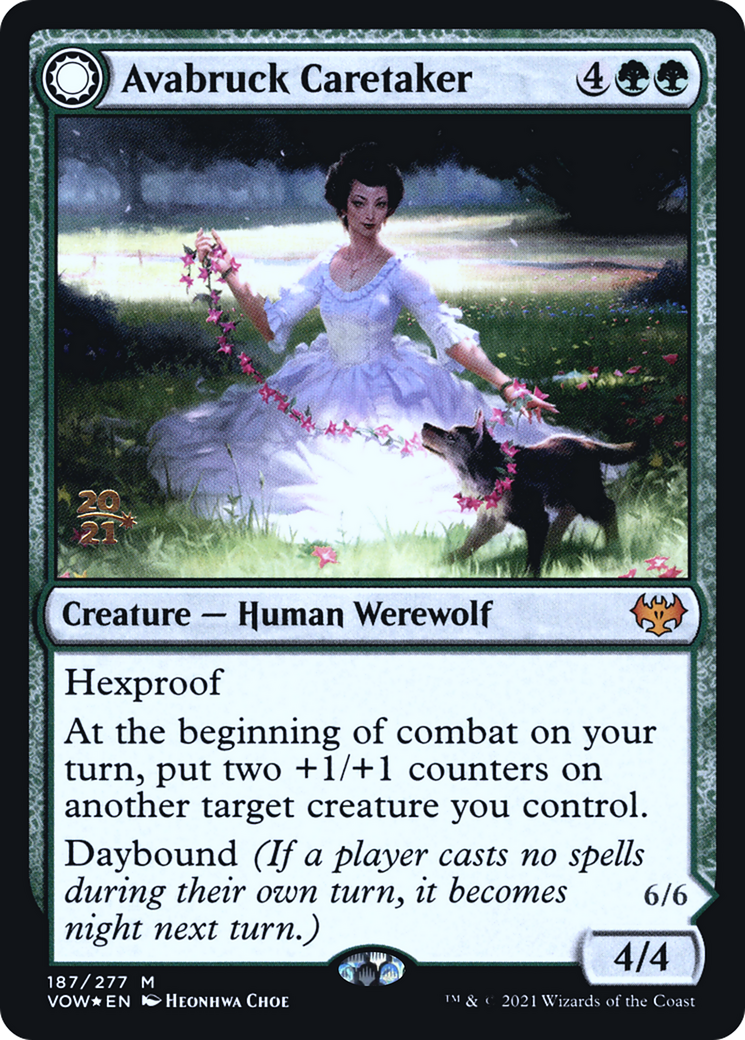 Avabruck Caretaker // Hollowhenge Huntmaster [Innistrad: Crimson Vow Prerelease Promos] | Silver Goblin