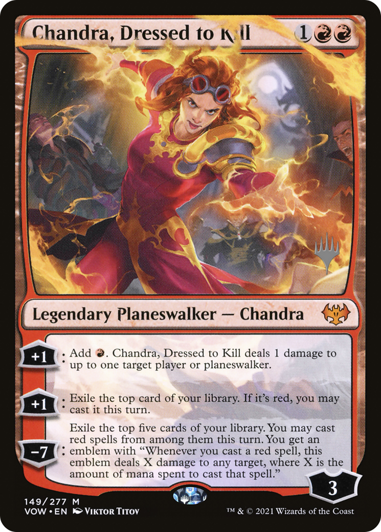 Chandra, Dressed to Kill (Promo Pack) [Innistrad: Crimson Vow Promos] | Silver Goblin