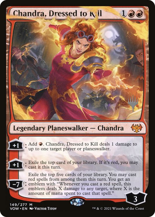 Chandra, Dressed to Kill (Promo Pack) [Innistrad: Crimson Vow Promos] Foil