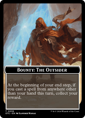 Bounty: The Outsider // Bounty Rules Double-Sided Token [Outlaws of Thunder Junction Commander Tokens] | Silver Goblin