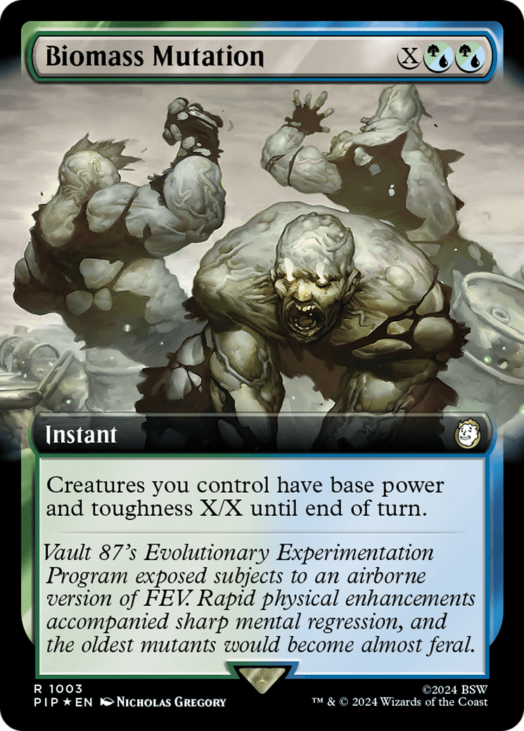 Biomass Mutation (Extended Art) (Surge Foil) [Fallout] | Silver Goblin