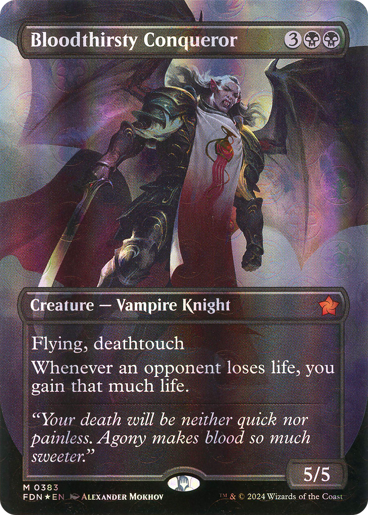 Bloodthirsty Conqueror(Borderless) Foil (383)