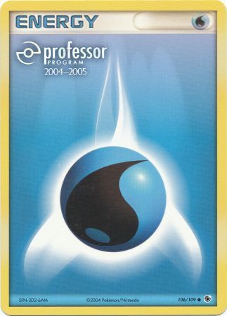 Water Energy (106/109) (2004 2005) [Professor Program Promos] | Silver Goblin