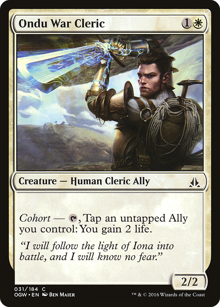 Ondu War Cleric [Oath of the Gatewatch] Foil
