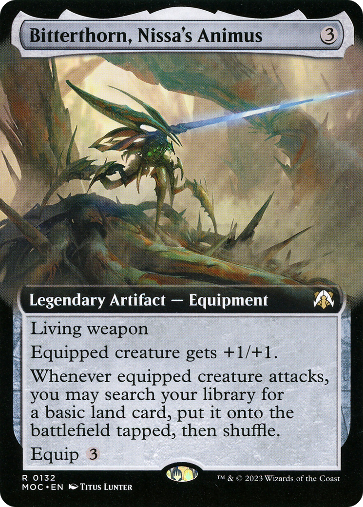 Bitterthorn, Nissa's Animus (Extended Art) [March of the Machine Commander] | Silver Goblin