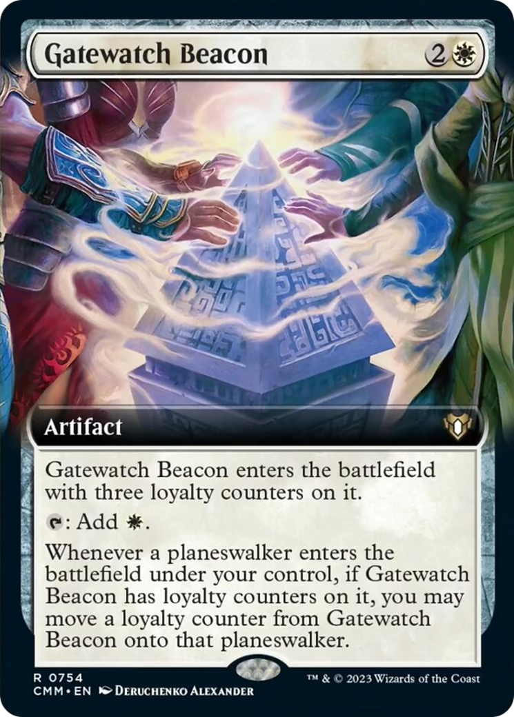 Gatewatch Beacon (Extended Art) [Commander Masters] | Silver Goblin