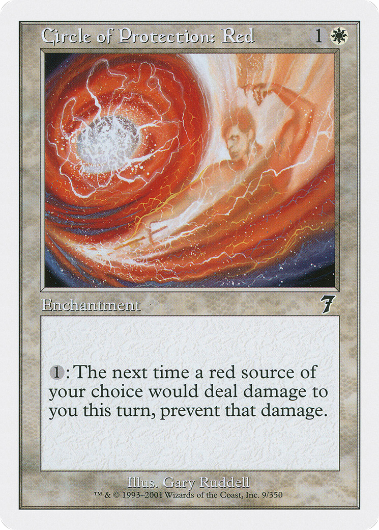 Circle of Protection: Red (009) Foil - Seventh Edition