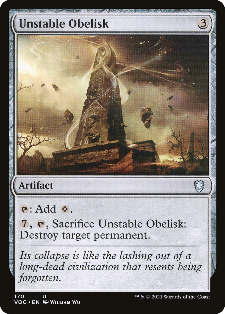 Unstable Obelisk [Innistrad: Crimson Vow Commander] | Silver Goblin