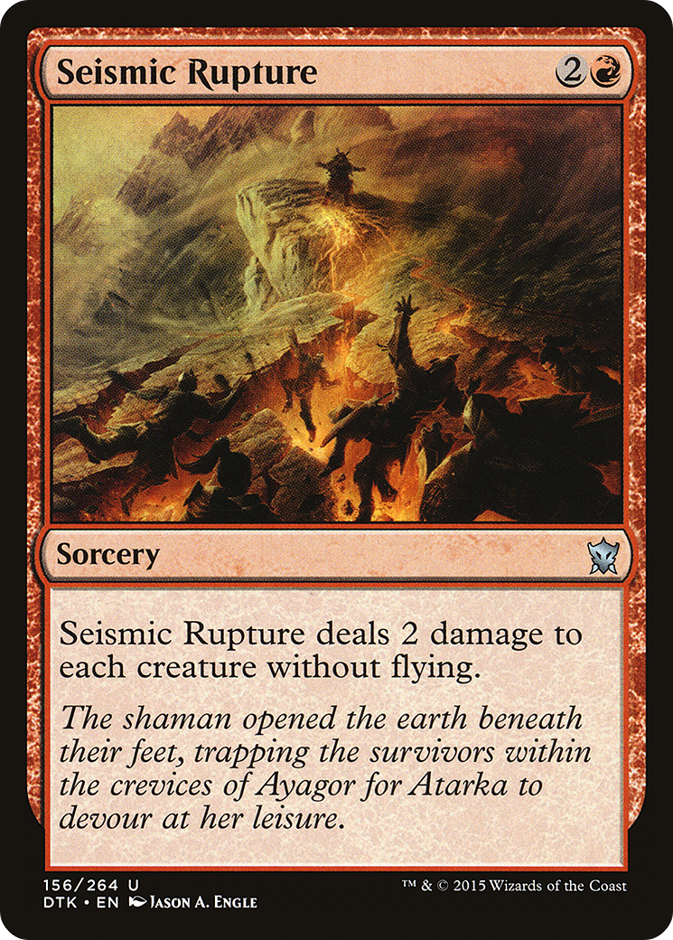 Seismic Rupture (156) Foil - Dragons of Tarkir