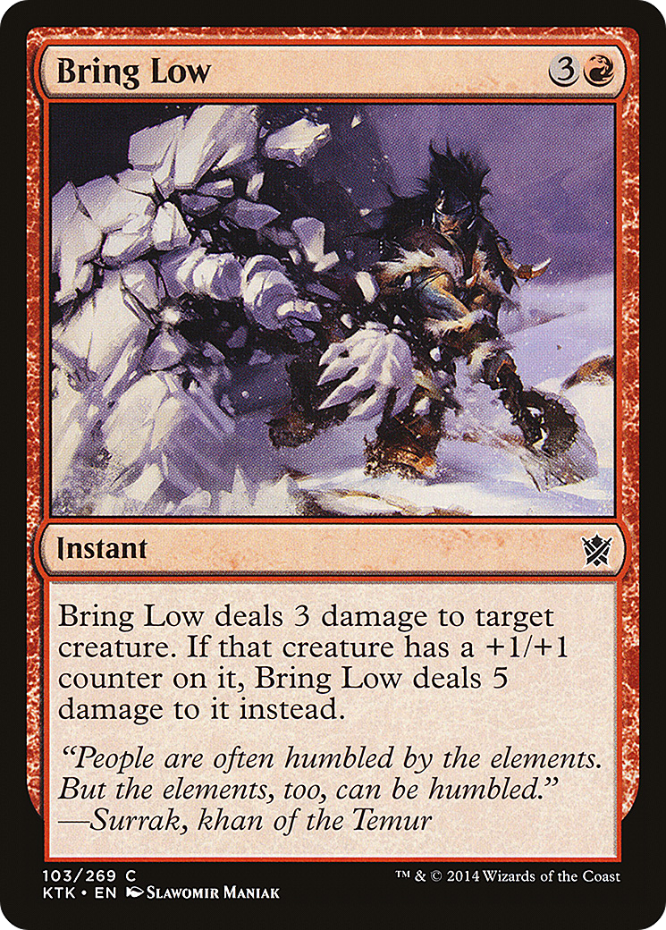 Bring Low [Khans of Tarkir] | Silver Goblin