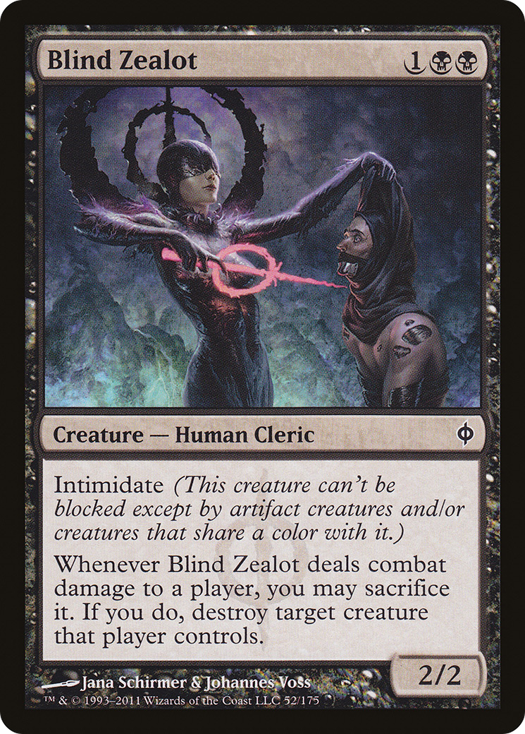 Blind Zealot [New Phyrexia] | Silver Goblin