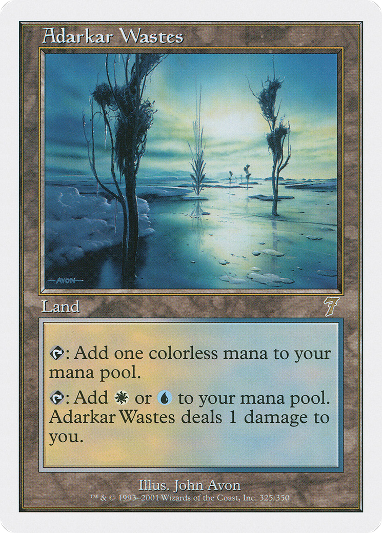 Adarkar Wastes (325) Foil - Seventh Edition