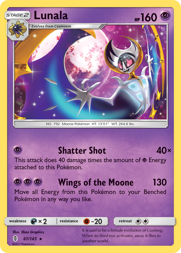 Lunala (61/145) [Sun & Moon: Guardians Rising] | Silver Goblin